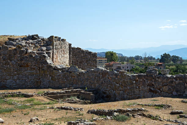istock Ruins of ancient acropolis of Tiryns 1305844072