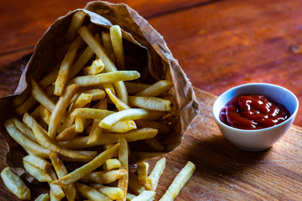 istock French fries and ketchup sauce 1305844211