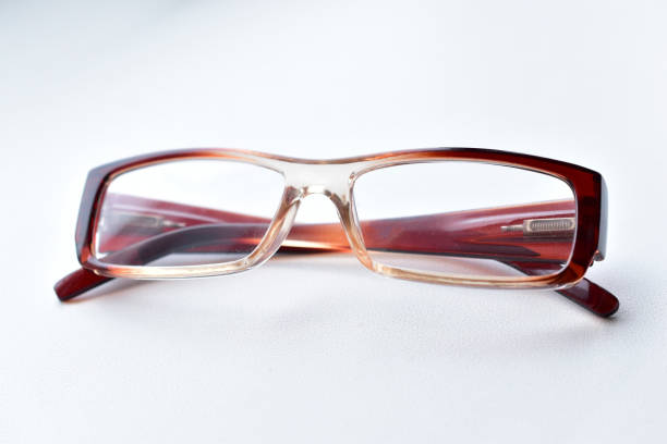 istock Plastic glasses for vision on a white background 1305847163