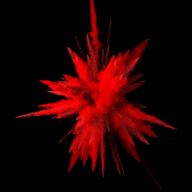 explosión de polvo colorido - polvo de color fotografías e imágenes de stock
