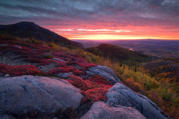 istock Magical sunrise over the landscape 1305857019