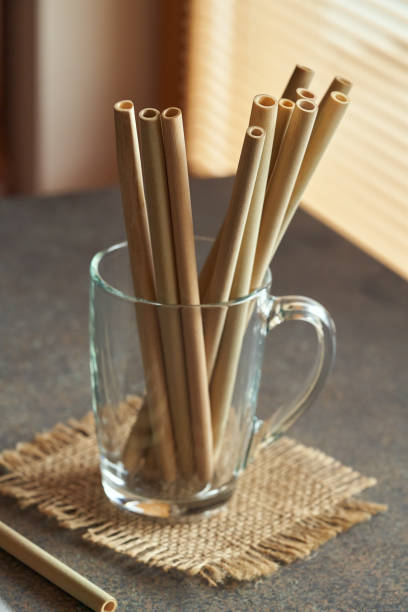 istock Bamboo straws in a glass 1305859171