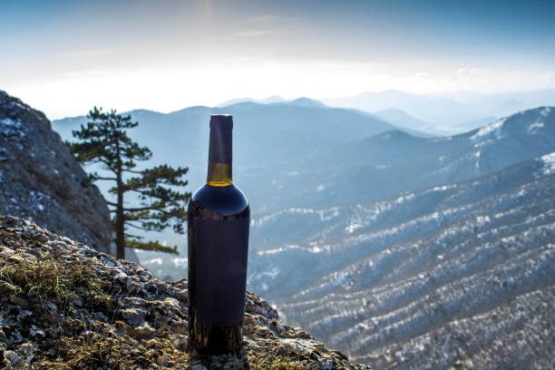 istock Wine in the snow 1305866258
