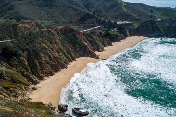 Gray Whale Cove State Beach in California