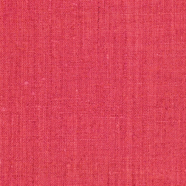 istock Natural light vibrant wine red rustic flax fiber linen fabric swatch texture vertical pattern, horizontal bright rough detailed vintage textile background macro closeup, crumpled textured burlap canvas copy space wallpaper 1305868251