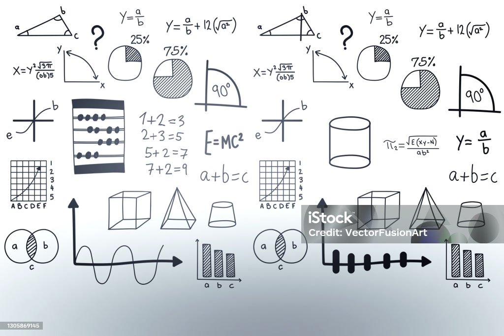 Math Photo Equations Math Equations Calculations And Mathematical Figures Stock Photo ...