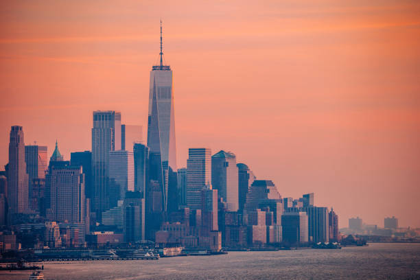 istock Manhattan sunset, New York City 1305869315