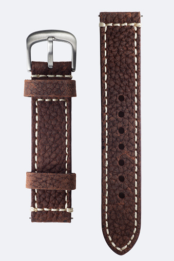 Luxury handmade leather watch strap