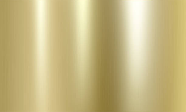 tekstur emas pola mulus. cahaya realistis, mengkilap, logam kosong emas gradien template - emas logam ilustrasi stok