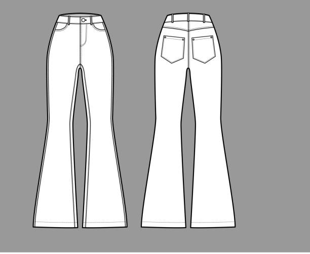 Flared Jeans Illustrations, Royalty-Free Vector Graphics & Clip Art ...