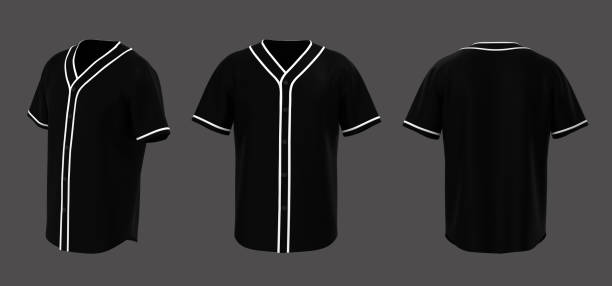istock Baseball t-Shirt mockup in front, side and back views 1305896941