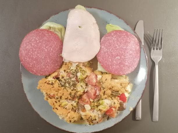 istock Three sandwiches with a little stir-fry 1305897733