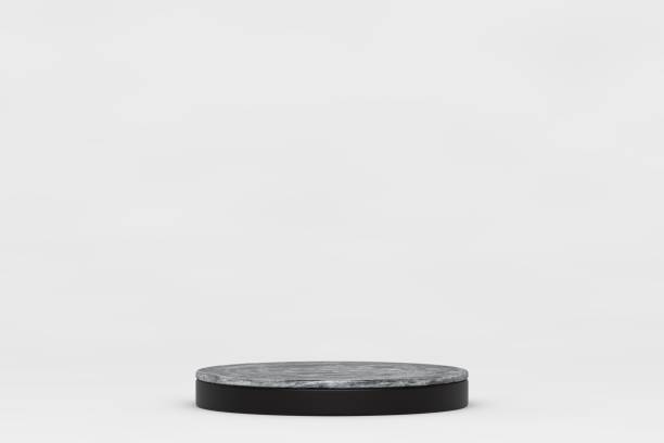 istock Modern 3D abstract background platform for product presentation. Empty product stand 1305897791