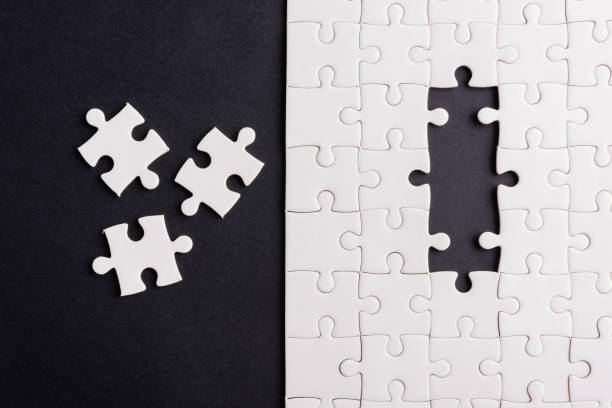 istock jigsaw puzzle game texture last pieces for solve and place 1305897843