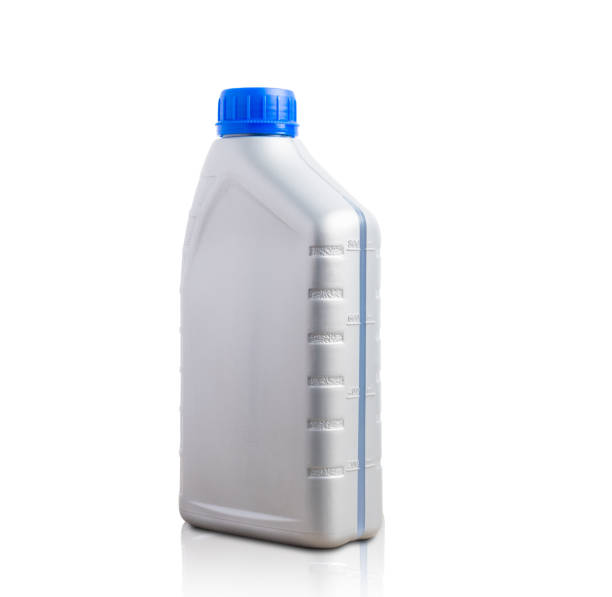 istock Gray plastic can machine lubricating oil bottle 1 liter 1305897857