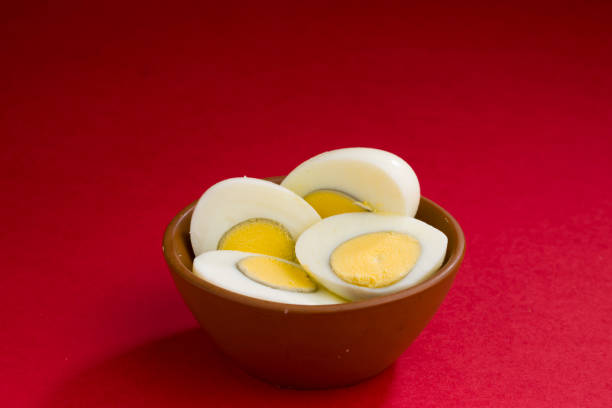 Boiled egg stock photo