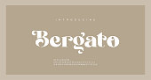 istock Elegant luxury alphabet letters font. Classic Lettering Minimal Modern Fashion Designs. Typography modern serif fonts regular decorative vintage concept. vector illustration 1305898614