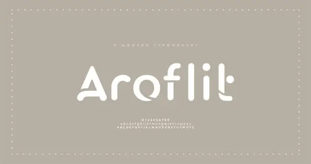 Vector illustration of Minimal modern alphabet fonts. Typography minimalist urban digital fashion future creative logo font. vector illustration