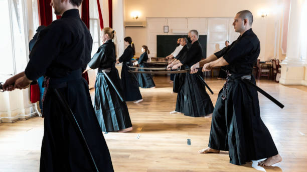 istock Martial Arts - Iaido sensei with sword 1305904840