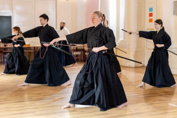 istock Martial Arts - Iaido sensei with sword 1305904852