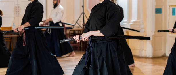istock Martial Arts - Iaido sensei with sword 1305904959
