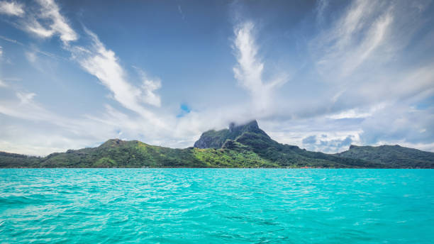 istock Bora Bora Island Panorama Turquoise Lagoon French Polynesia 1305908918
