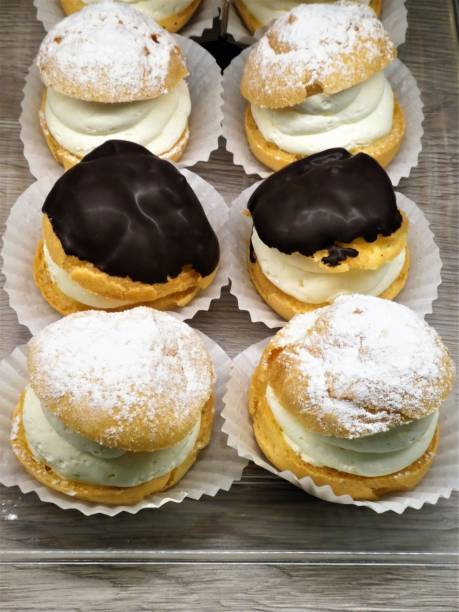 istock Cream Puffs (profiterole) - Rich and Decadent Puff Pastry 1305912461