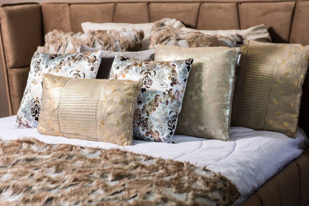 istock Elegant and luxury decorative pillows 1305912741