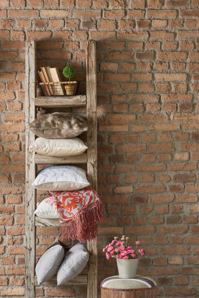 istock living room raw brick wall empty decor stairs 1305918305
