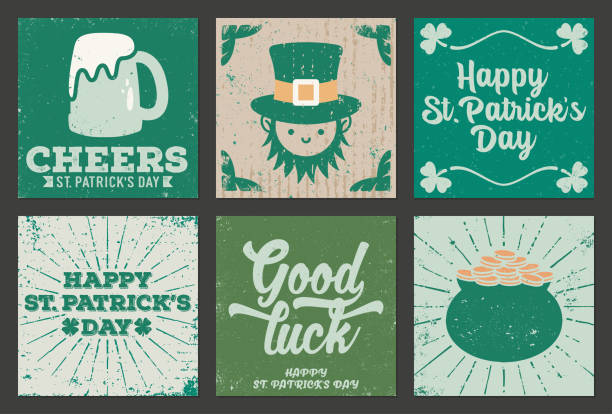 24 Stück 'Viel Glück' Grußkarten Mit Kleeblatt – Perfekt Für St. Patrick's Day (Blanko Innen, Inkl. Umschläge, 14 X 10 Cm)