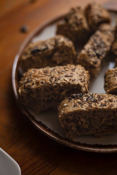 istock Sunflower seeds bread slices 1305926950