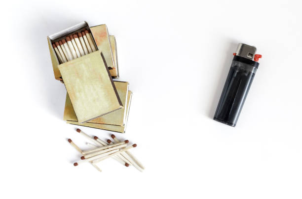 istock match boxes and lighter on a white background kopi space alternative choice matches and lighter 1305928235