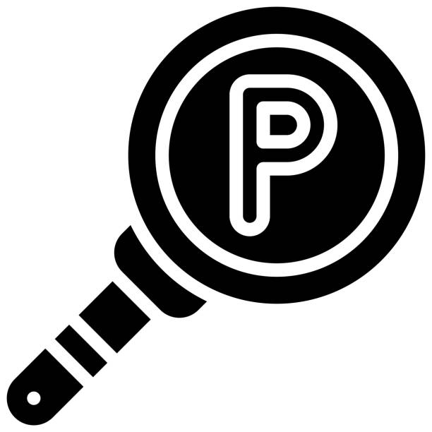 ikona usługi parkowania, wektor związany z parkingiem - valet parking stock illustrations