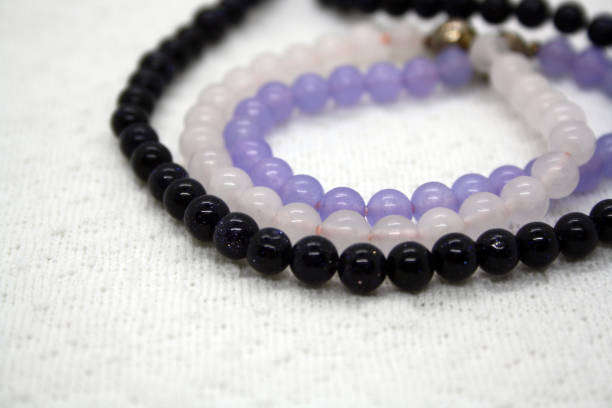istock Jewelry on a white background. Bracelet from beads. 1305932559