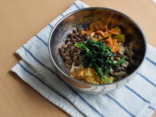istock Korean food Beef and vegetable bibimbap 1305941796