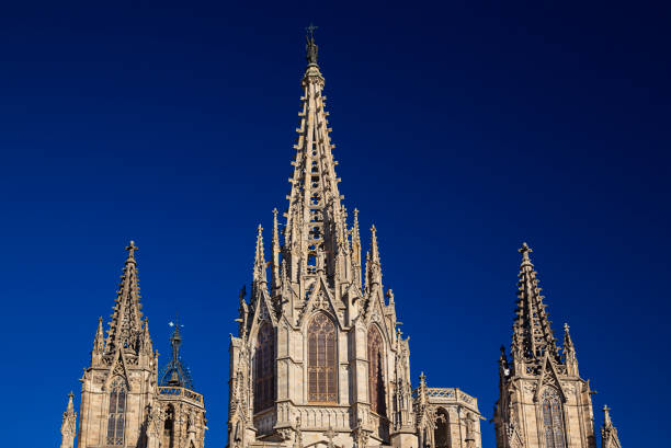 istock Top of gothic church 1305941879