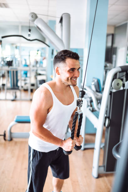 istock sports man doing the training for triceps 1305946661