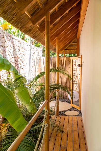 istock Outdoor Shower on Patio 1305947360