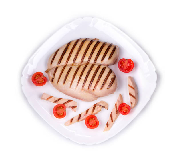 istock Grilled chicken fillet. 1305950245