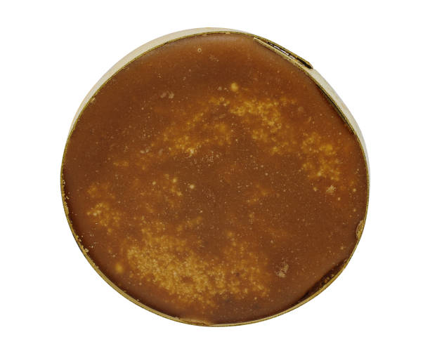 Palmyra palm sugar isolated on whitte background