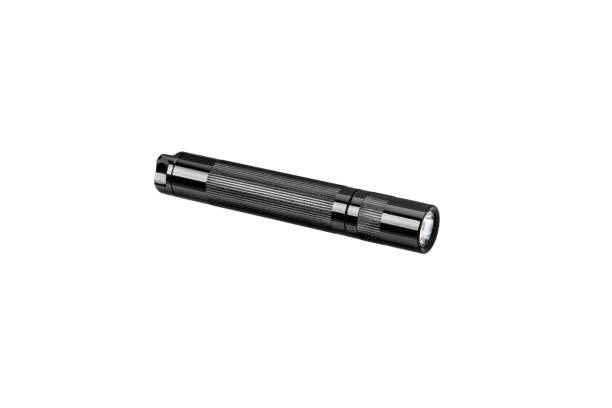 istock modern black metal flashlight isolated on white background 1305955088