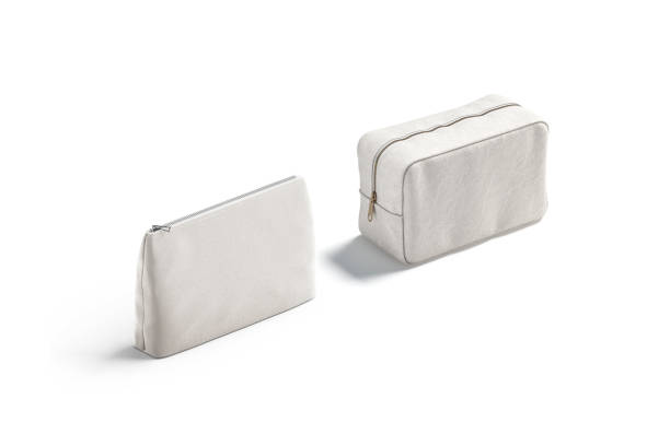 istock Blank canvas pouch and cosmetic bag mock up, view view 1305955248