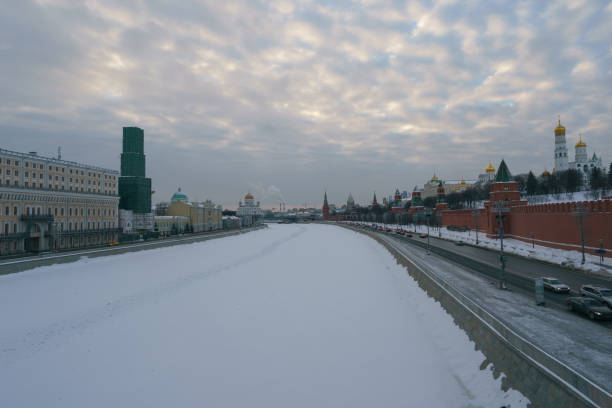 istock Mos ow downtown in winter day 1305957711
