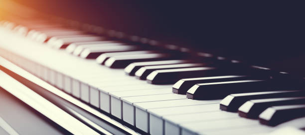istock Classic grand piano keyboard 1305960649
