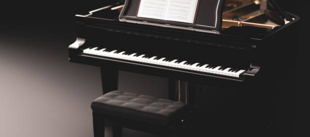 istock Classic grand piano keyboard 1305960661