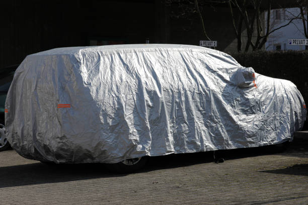 istock wrapped car on a road 1305967888