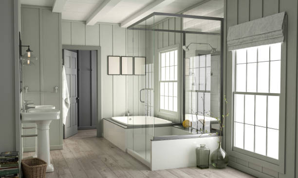 istock Bathroom in New Luxury Home 1305968746