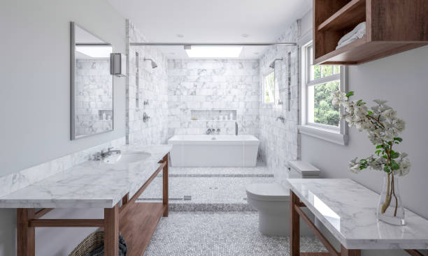 istock Bathroom in New Luxury Home 1305969343