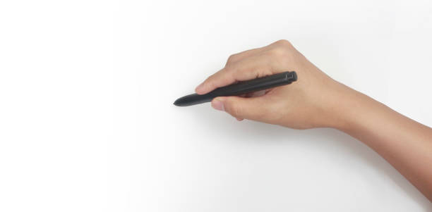 istock Hand is ready for drawing  black marker 1305974528