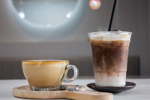 istock A cup of hot coffee latte with art 1305976277